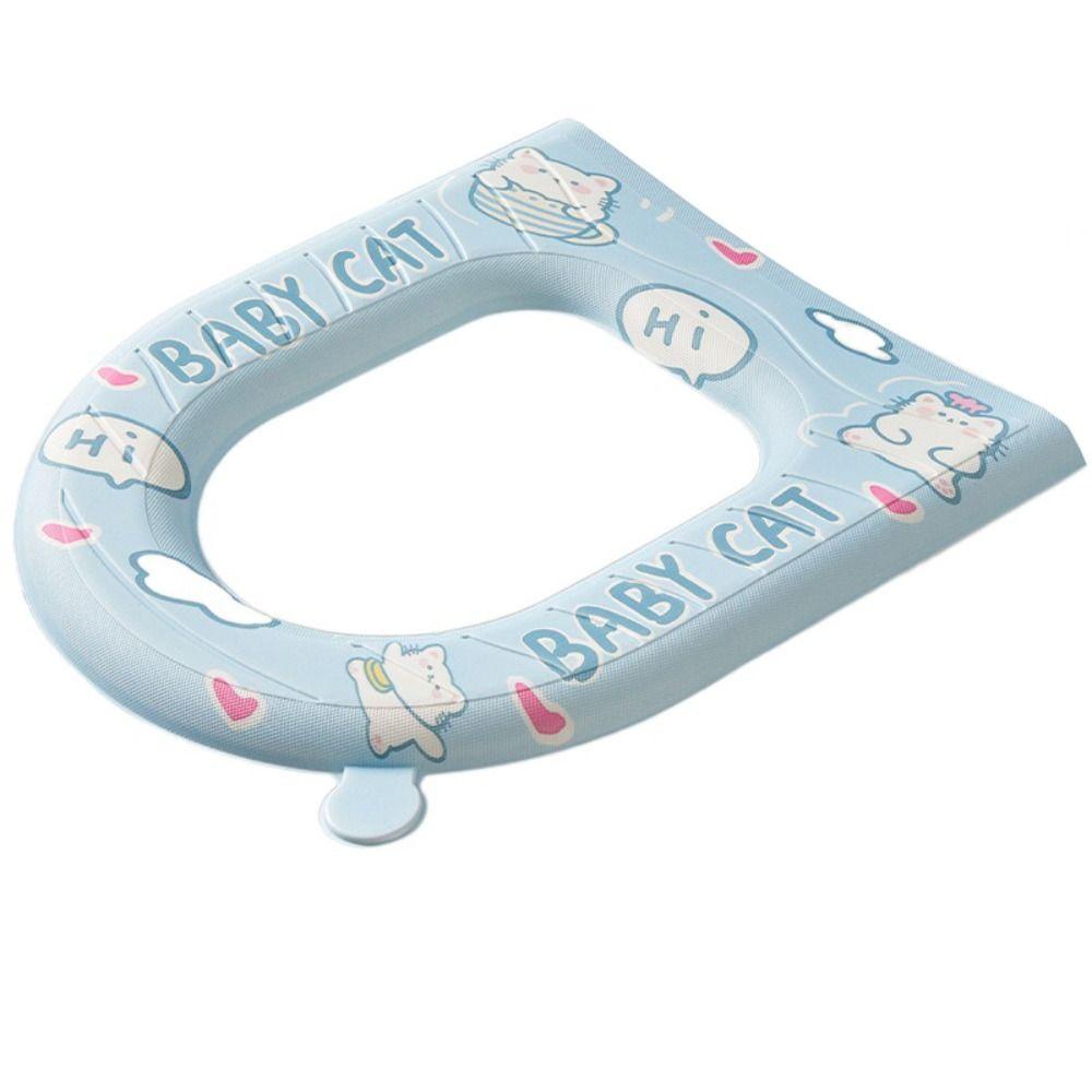 Waterproof Toilet Seat Cover Cartoon Closestool Mat Cute Toilet Seat Cushion Bathroom