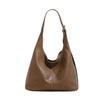 Korean Style Trendy Tote Bag: Large Capacity, Versatile Casual Commuter Bag for Women, Simple Retro Underarm Design, Mother-and-Child Friendly.