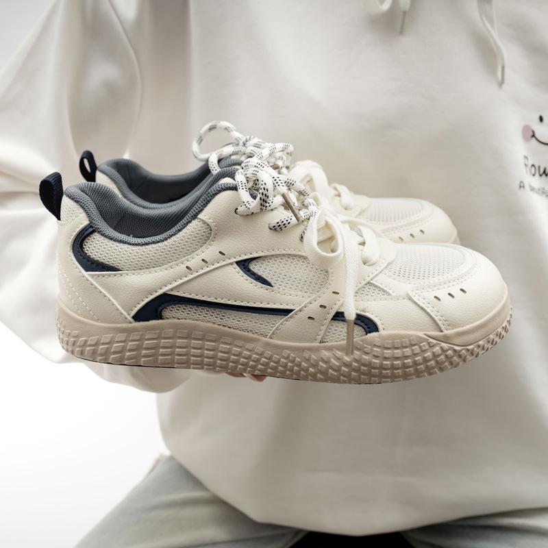 Дышащие Повседневные Кроссовки - Спортивная Обувь Нового Стиля - Универсальная Обувь для Женщин 40 синий/бежевый