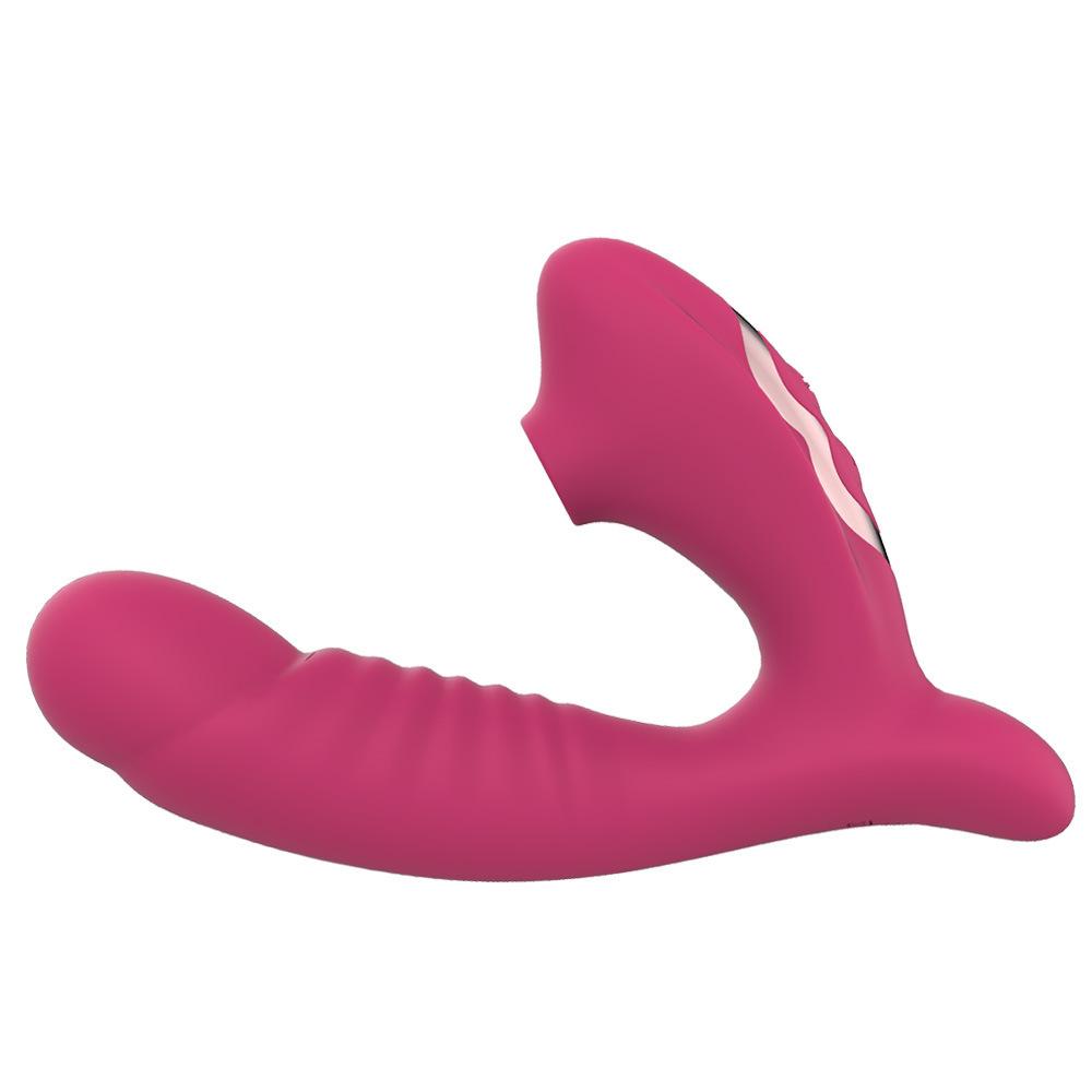Clitoral Sucking G Spot Dildo Vibrator with 10 Powerful Modes Clit Sucker Rechargeable Clitoris Stimulator Sex Toys for Women