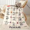 Formula Calendar Personalized Name Blanket Gift Personalized Blanket Soft & Cozy Suitable for Bedding Living Room Nap Chair All-Season Use