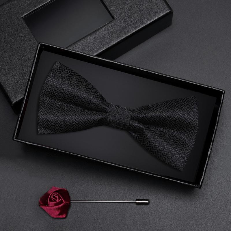 Geschenkbox Herren Fliege Männlich Trauzeuge Bräutigam Bordeauxrote Fliege Formelle Hochzeit Britische Koreanische Version Fliege