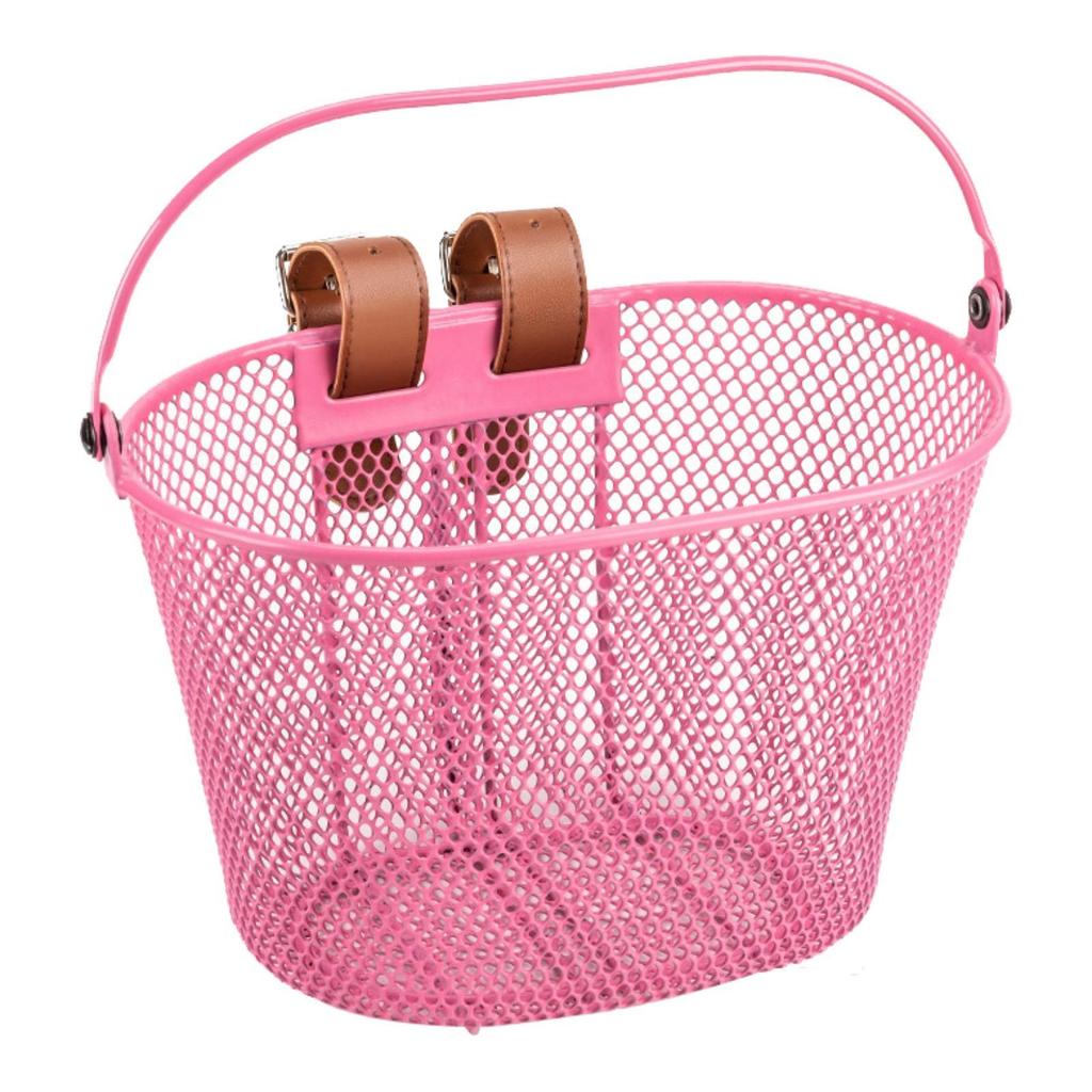 Kids Bike Basket Front Handlebar Basket Iron Wire Child Bicycle Basket Cycling Basket for Boys Riding Biking Camping Shopping
