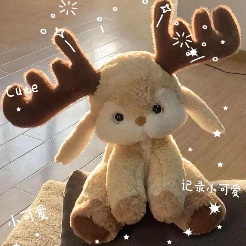 Little Elk Doll Doll Cute Soothing Plush Doll Send Girlfriend To Bed with Christmas Gift Toy