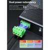 Industrial 5 Port 100Mbps Industrial Switcher 1000Mbps Industry Ethernet Networking Switcher DIN Rail Mounted Data Transfer