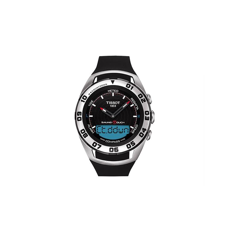 TISSOT Men s Tengzhi Infinity Collection Watch T056.420.27.051.01 Black Dial Tapes