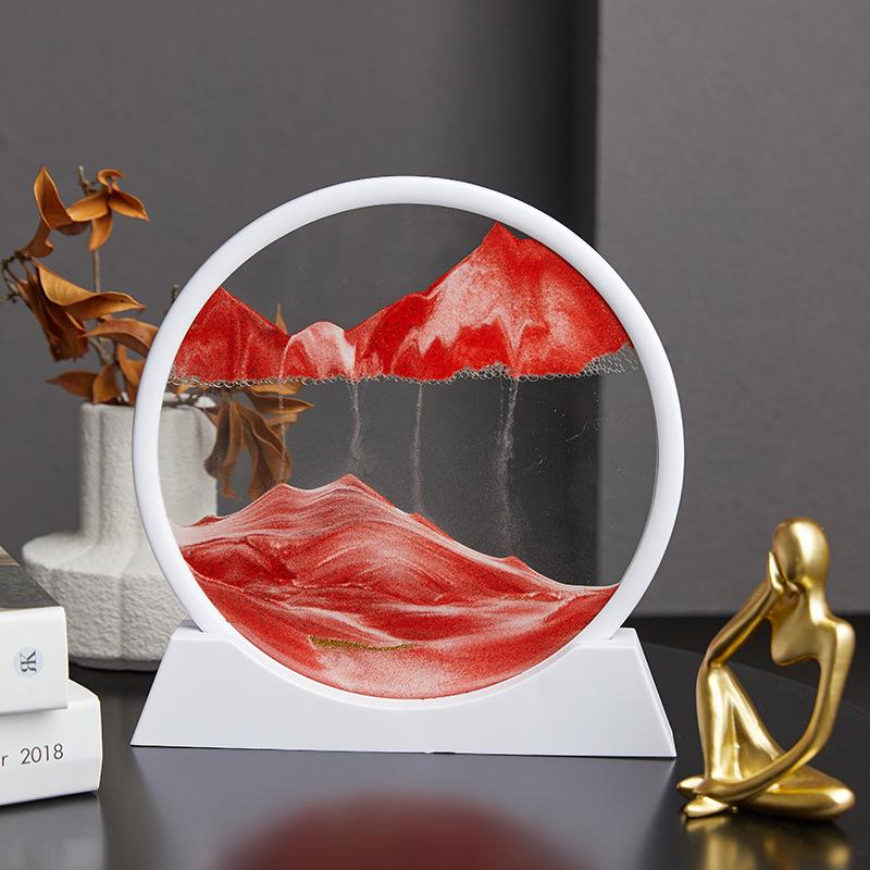 3D Quicksand Hourglass Art: Desktop Living Room Landscape Ornament Gift