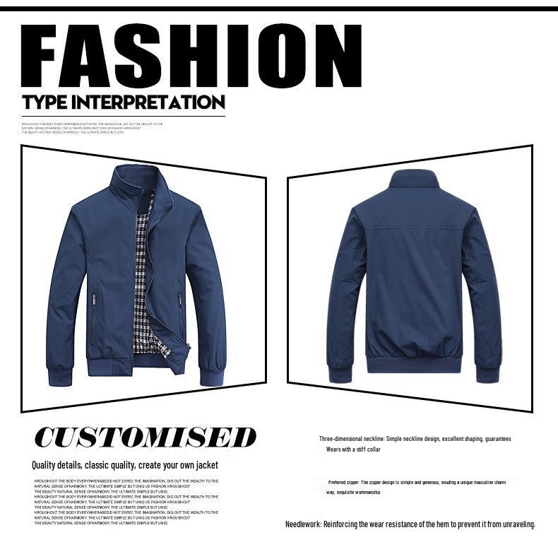 Herren Plus Size Freizeitjacke - Frühling & Herbst Europäischer Stil