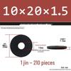 Thickened Black Flat Washer: Enhanced Round Metal Spacer for Home Use