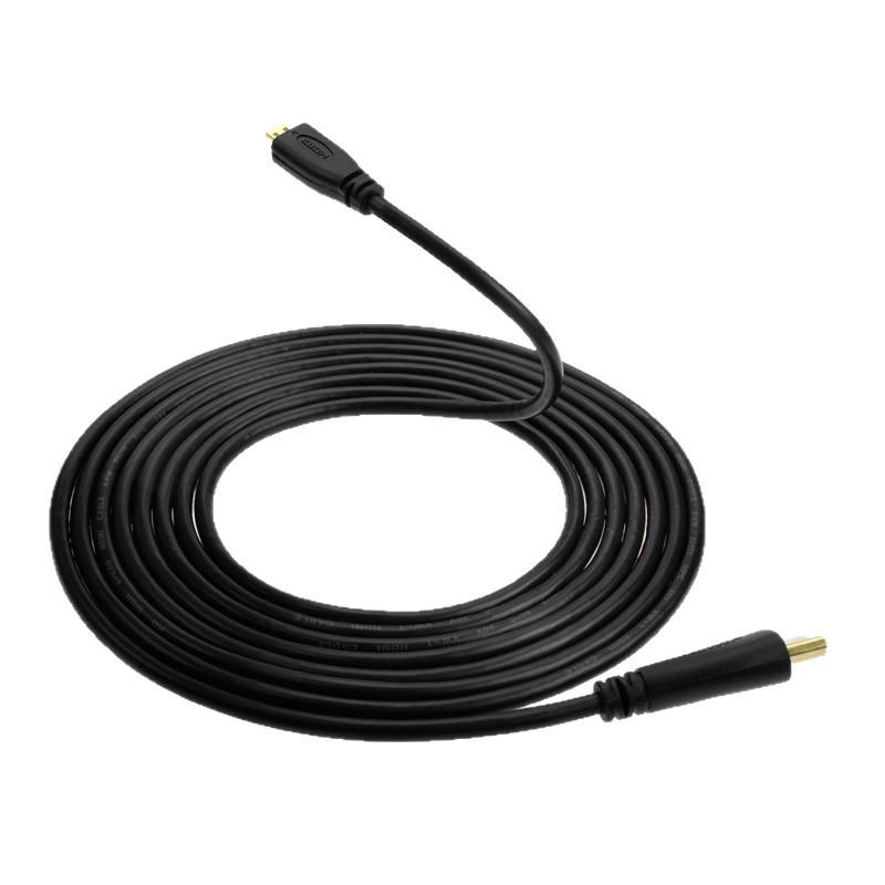 HDMI To MicroHDMI High-Definition Cable for Computer, TV, and Mobile Phone Connectivity