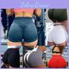 Hohe Yoga-Shorts Mit Push-Up Raffung Für Fitnessstudio Workouts**