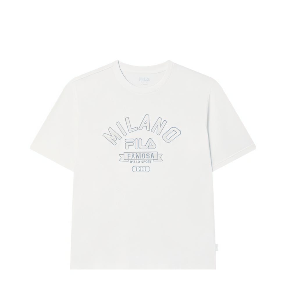 

Fila Серия Milano Универсальная Модная Повседневная Футболка с Коротким Рукавом Мужские Топы F11M535101F-WT M