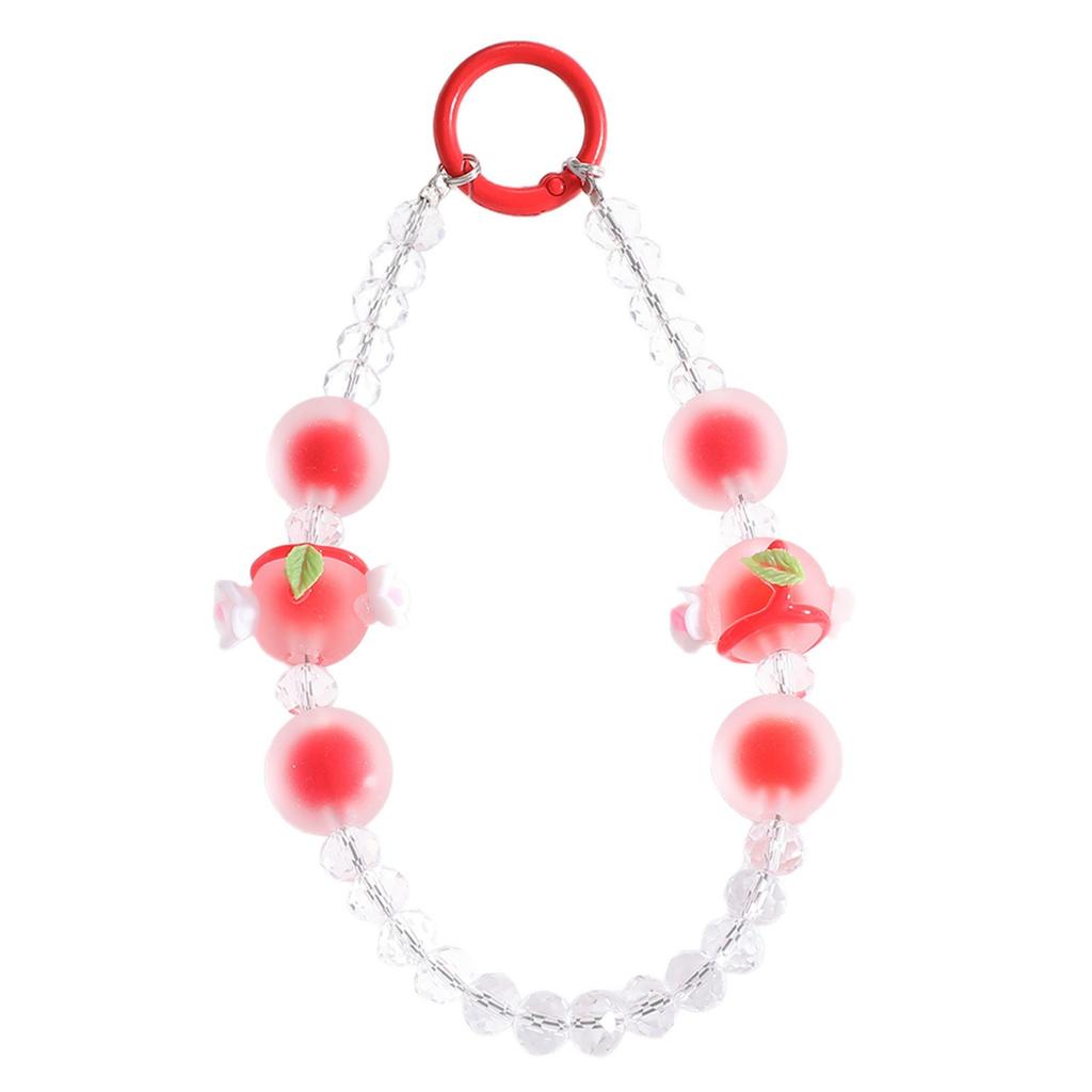 Hot-selling New Ins Wind Beaded Universal Mobile Phone Chain Hanging Chain Pendant Keychain Pendant Small Fresh Hanging Jewelry Batch