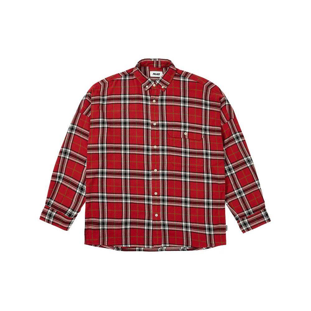Palace Lumber Yak Shirt Red Unisex Tops P26SHT018