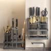 Mildew-Proof Kitchen Storage Rack Wall Mounted Cutlery Organizer Drain Rack  Kitchen Countertop