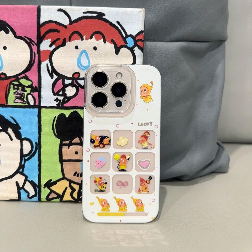 Applicable To Iphone17pm Balloon Doll Mobile Phone Case 16pro with Lanyard 15 Apple 14 Transparent 13 Soft 12 Sets