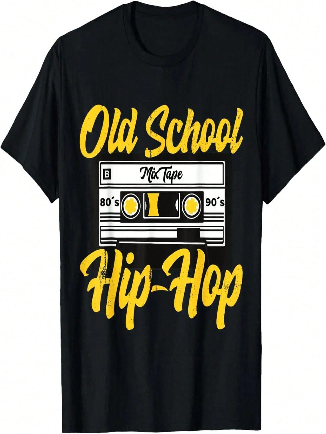 Retro Old School Hip Hop 80s 90s Mixtape Cassette Gift T-Shirt S