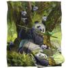 JQ Licensing Family Panda Supersoft Blanket