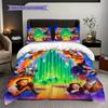 Fantasy Journey Through Emerald City Three-piece set (1 * duvet cover + 2 * pillowcase, without core) 2D Flat Soft and comfortable Bedding set