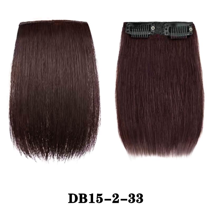 LISI HAIR Synthetic Short Straight Thick Hairpieces Clip In Thick Hairpieces Extensions Adding Extra Hair Volume For Women Daily Use