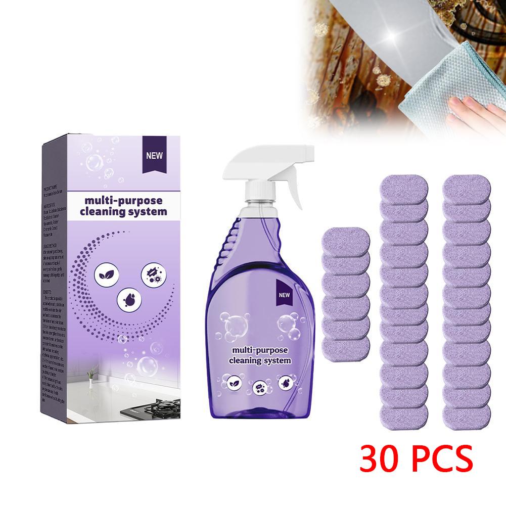 Plastic Cleaner Deep Cleaning All-in-one Stain Remover Multipurpose All Surface Cleaner With Effervescent Cleaning Tablets Kit