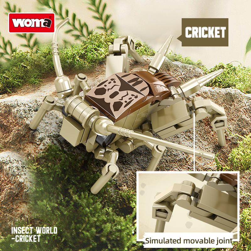 WOMA TOYS 2024 New Latest C0632 Nature Animals Creative Insects Mini Building Blocks Brick Toy Set for Kids