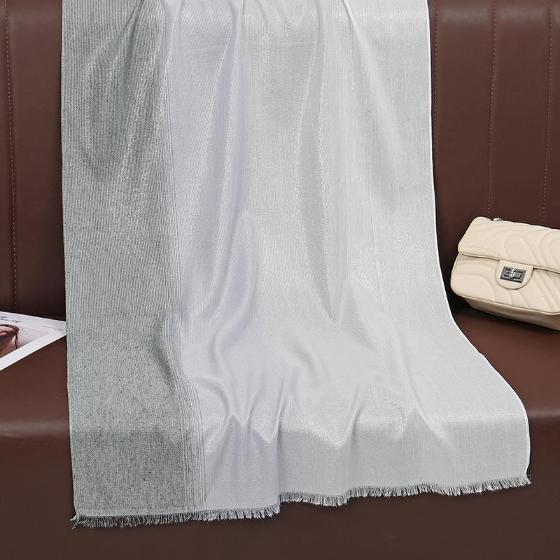 Women Gradient Color Modal Feeling Scarf Shawl for Lady Head Wrap Lady Soft Turban Scarves Solid Windproof Shawl Jersey Hijabs