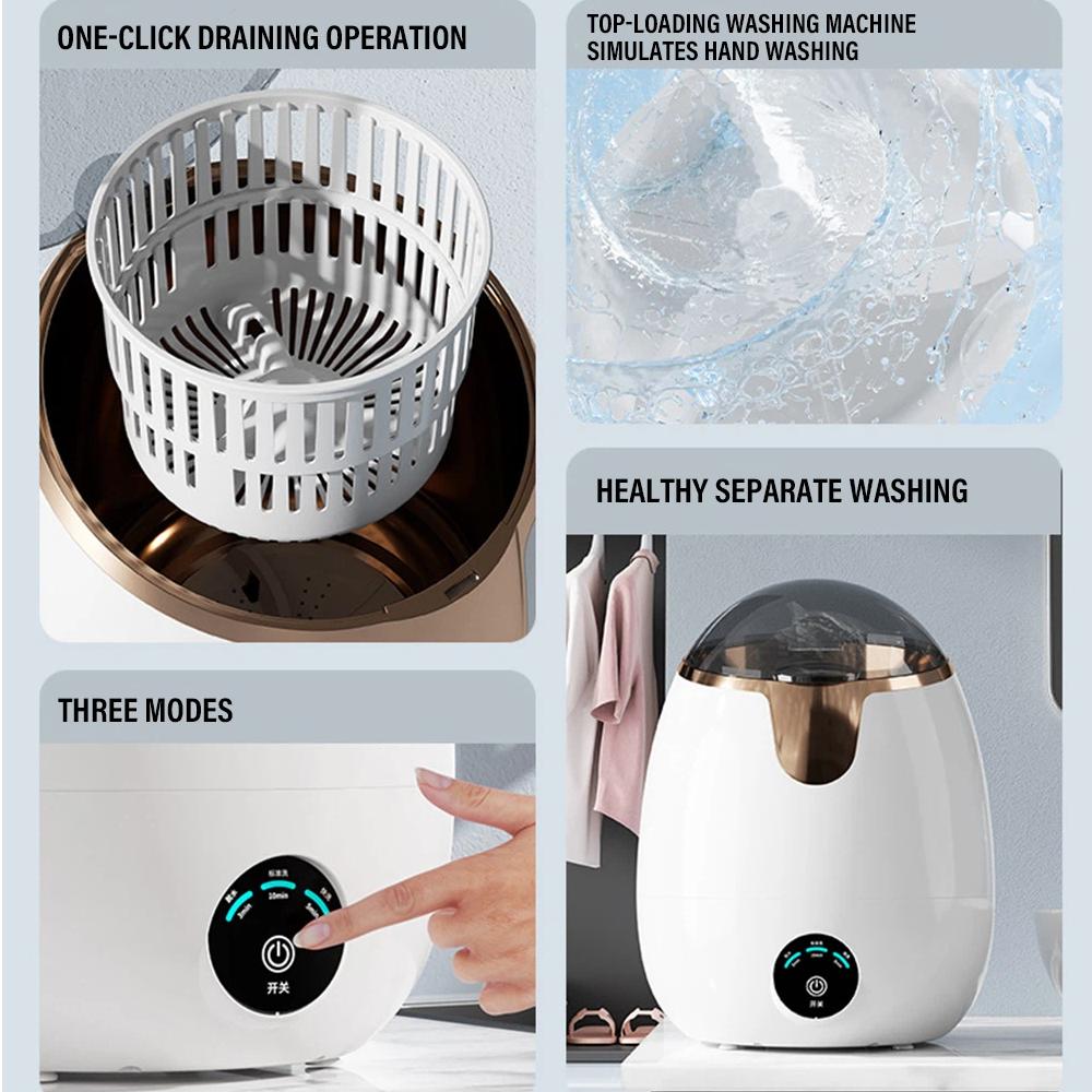 Mini Semi Automatic Single Tub Washing Machine with Top Transparent Window 5kg Capacity Household Use Metal & Plastic