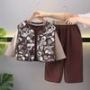 Kids Casual Long-Sleeve Set, Comfortable Daily Wear Outfits