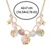 Pearl Clavicle Chain Women Starfish Choker Necklace Sweet Shell Pendant Necklace  Gifts