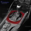 For Mazda MX-5 MX5 Miata Roadster ND ND2 MK4 2015-2025/Fiat 124 2016-2020 Real Soft Carbon Fiber Sticker Car Gear Shift Trim