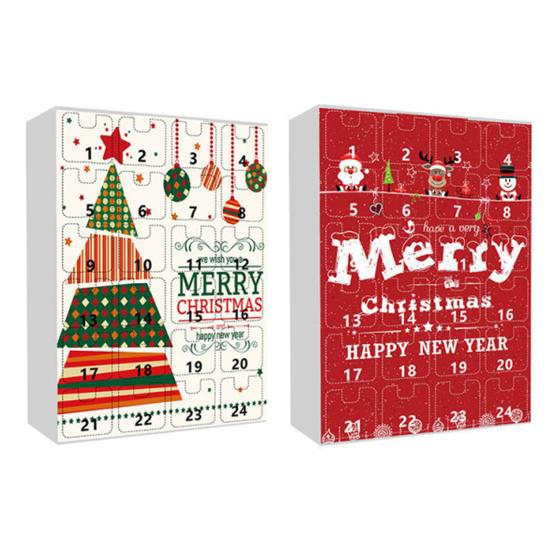 2025 Christmas Snowman Countdown Calendar 24-Day Advent Calendar Deer Hat Tree