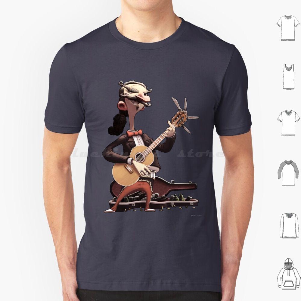 Elektrisch Esteban Lebende Ausgabe T-Shirt Baumwolle Männer Frauen DIY Druck Gitarre Mariachi Konzert Show Auftritt Bühne