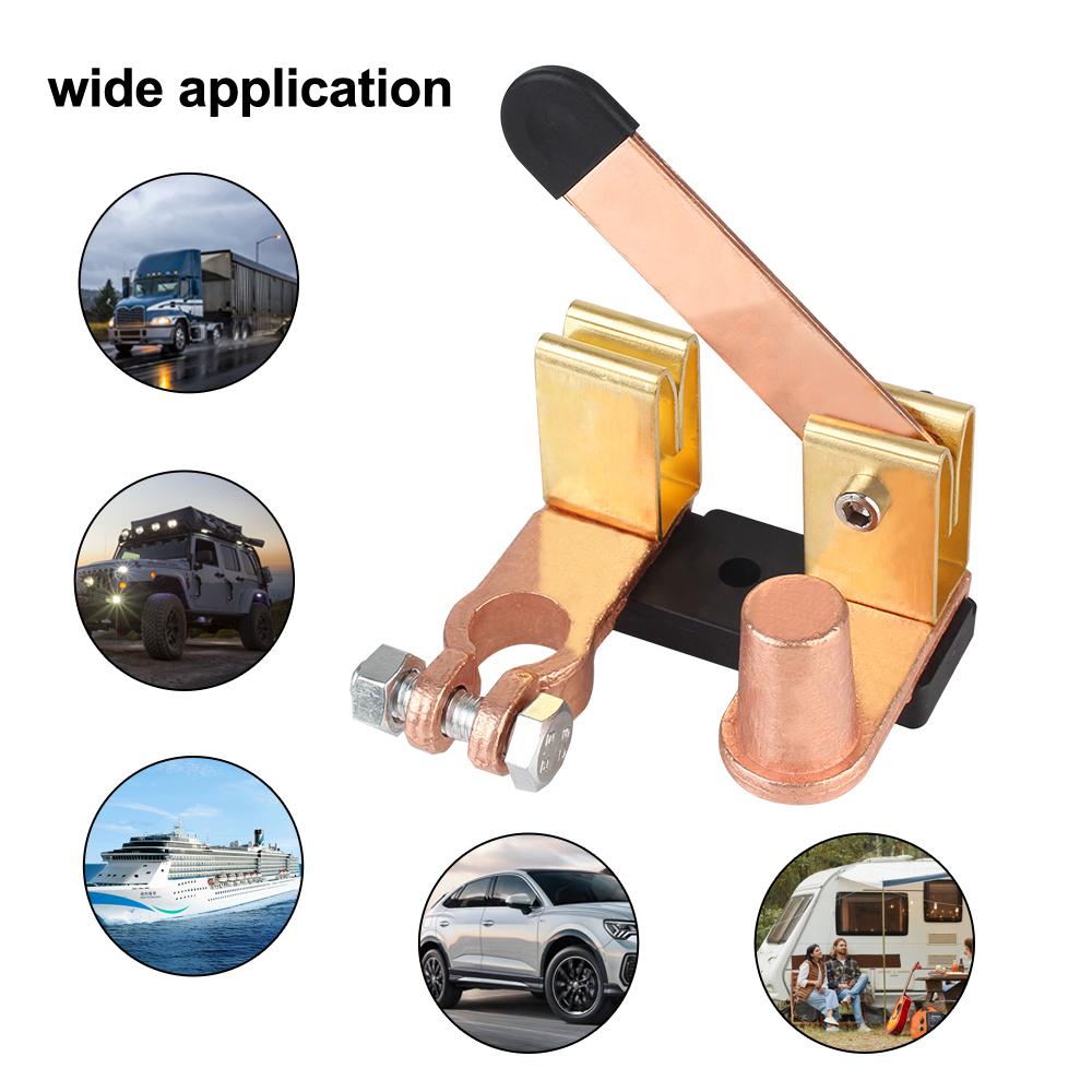 For Marine Car Boat Modification 12V/24V Car Battery Leakage Protection Switch Knife Type Battery Disconnect Switch Isolator Power Off Switch