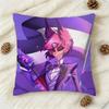 Alastor H-Hazbin H-Hotel Double-Sided Printed Square Decorative Cushion Cover For Sofa Living Room Home Decor