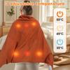 Winter Usb Electric Heated Blanket Wearable 3 Heating Level Heated Shawl Portable Body Warmer Blanket For Home Office Sofa Shawl