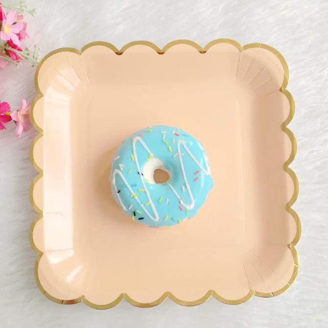 Kindergeburtstag Einweg-Papp-Dessertteller für Party und Picknick