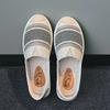2025 Summer Ladies Casual Comfort Bohemian Slip On Lazy Shoes Female Womens Flat Slip On Canvas Strap Loafers Straw Espadrilles