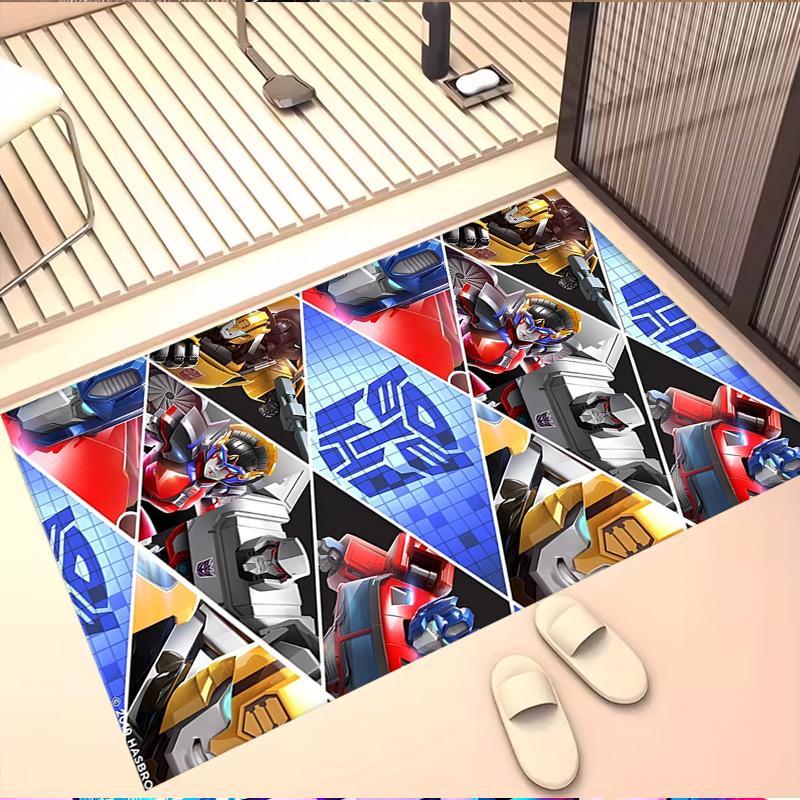 Transformers Print Rug, Washable Floor Carpet, For Entryway Dorm Laundry Room Office Study, Home Decor Birthday Christmas Gift