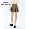 Peacebird Women's Fashion Pleated Short Skirt