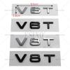 2026 Car Styling V6T V8T 3D ABS Chrome Emblem Car Badge Sticker Decal Auto Accessory for Audi A6 A7 A8 S4 S5 S6 S7 S8 RS4 RS5 RS6 RS7