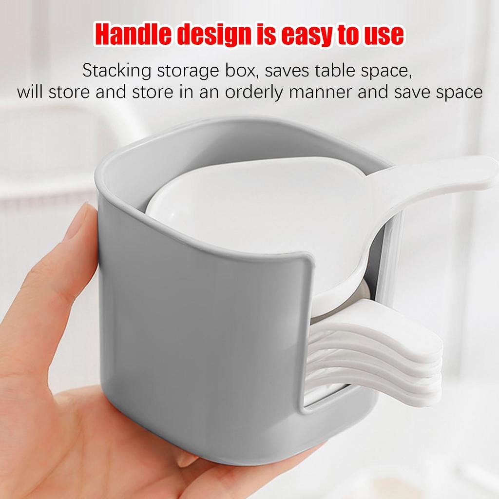 1set Sauce Serving Bowls with Stacked Storage Box Dipping Bowls with Handle for Candy Dessert Appetizer Nuts Seasonings