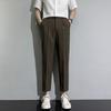 Nine-point Pants Lazy Trend New Solid Color Youth Popular Spring and Autumn Trendy Pants Men's Hong Kong Style Casual Straight
