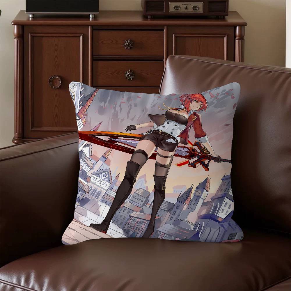 

H-Honkai Impact Anime Cartoon Pillowcase Toon Gift Cushion Cover Bedroom Home Sofa Chair Seat Decor Pillow Case 16x16Inch