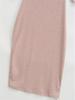 Women's Elegant Ribbed Knit Bodycon Dress - Pink, Long Sleeve, Mid-Length, Summer Style