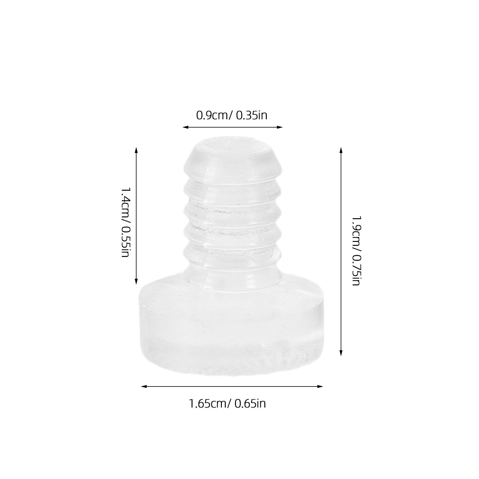 

40Pcs Furniture Non-Slip Pads Silent Rubber Cabinet Stoppers Glass Table Spacers Sound Dampening Transparent Grippers прозорий