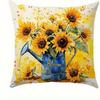 Sunflower Truck Pattern Pillow CoverSuitable for sofa car bedroom decorative cushion cover pillow cover
