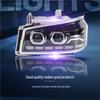 Sinotruk Howo 380/336 Dual-Lens Full LED Headlights - Super Bright Modified Spotlights