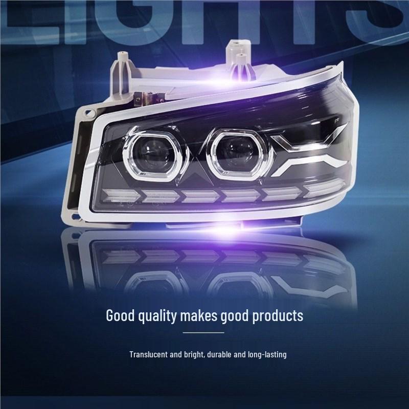 Sinotruk Howo 380/336 Dual-Lens Full LED Headlights - Super Bright Modified Spotlights
