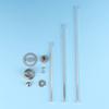 1Set 6/8/10in Manual Pepper Grinder Accessories Mill Parts Zinc Alloy Core With Pole Kits With Self Tapping Hardware Kit